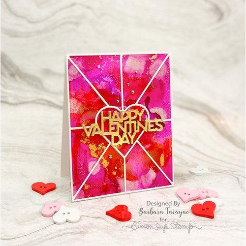 Simon Says Stamp! CZ Design Wafer Die HEART PANES COVER PLATE czd185 Hugs | color-code:ALT1