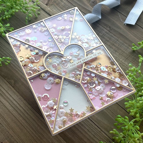 Simon Says Stamp! CZ Design Wafer Die HEART PANES COVER PLATE czd185 Hugs