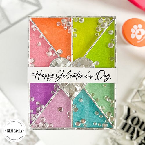Simon Says Stamp! CZ Design Wafer Die HEART PANES COVER PLATE czd185 Hugs