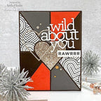 Simon Says Stamp! CZ Design Wafer Die HEART PANES COVER PLATE czd185 Hugs | color-code:ALT6