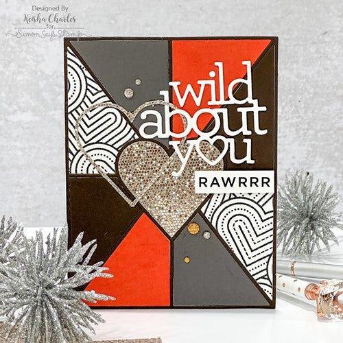 Simon Says Stamp! CZ Design Wafer Die HEART PANES COVER PLATE czd185 Hugs | color-code:ALT6