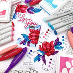 Simon Says Stamp! CZ Design Wafer Dies SWOOPY LOVE YOU czd186 Hugs