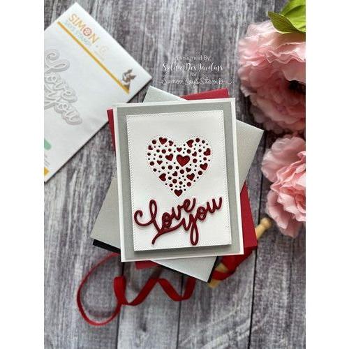 Simon Says Stamp! CZ Design Wafer Dies SWOOPY LOVE YOU czd186 Hugs | color-code:ALT3