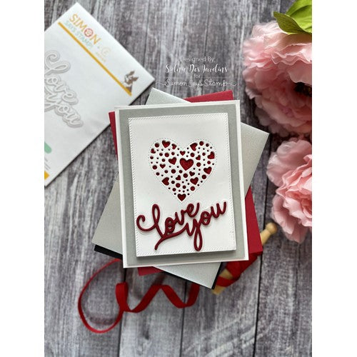 Simon Says Stamp! CZ Design Wafer Dies SWOOPY LOVE YOU czd186 Hugs | color-code:ALT3
