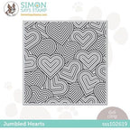 Simon Says Stamp! Simon Says Cling Stamps JUMBLED HEARTS sss102619 Hugs