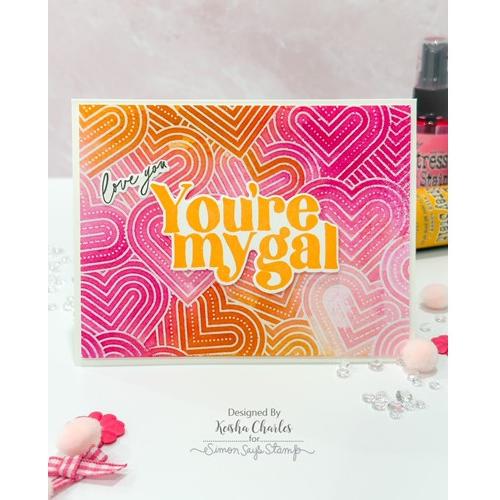 Simon Says Stamp! Simon Says Cling Stamps JUMBLED HEARTS sss102619 Hugs | color-code:ALT1
