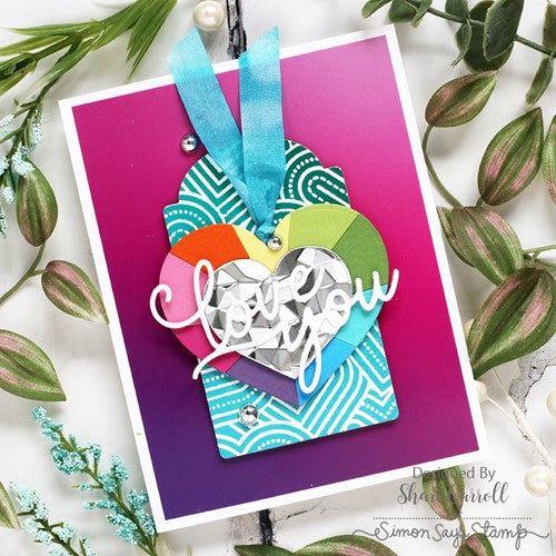 Simon Says Stamp! Simon Says Cling Stamps JUMBLED HEARTS sss102619 Hugs