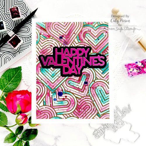 Simon Says Stamp! Simon Says Cling Stamps JUMBLED HEARTS sss102619 Hugs | color-code:ALT3