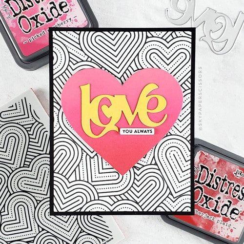 Simon Says Stamp! Simon Says Cling Stamps JUMBLED HEARTS sss102619 Hugs | color-code:ALT7