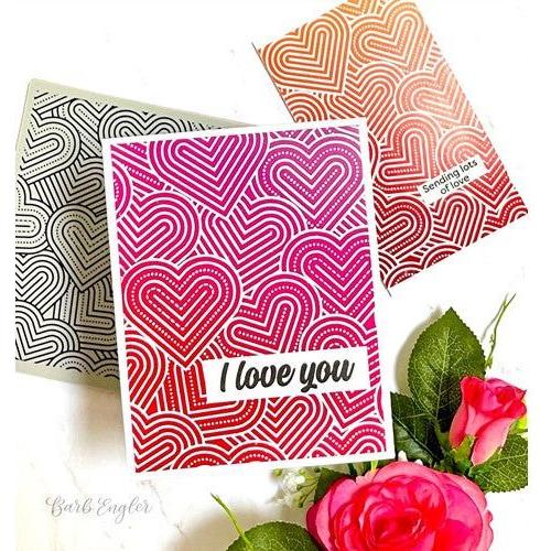 Simon Says Stamp! Simon Says Cling Stamps JUMBLED HEARTS sss102619 Hugs