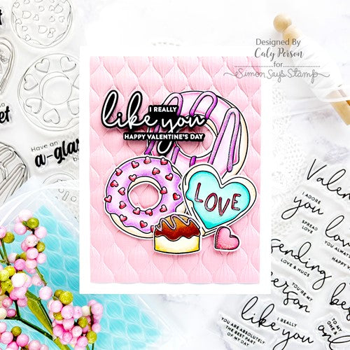 Simon Says Stamp! Simon Says Clear Stamps LOVE YOU GREETINGS sss302618c Hugs | color-code:ALT0