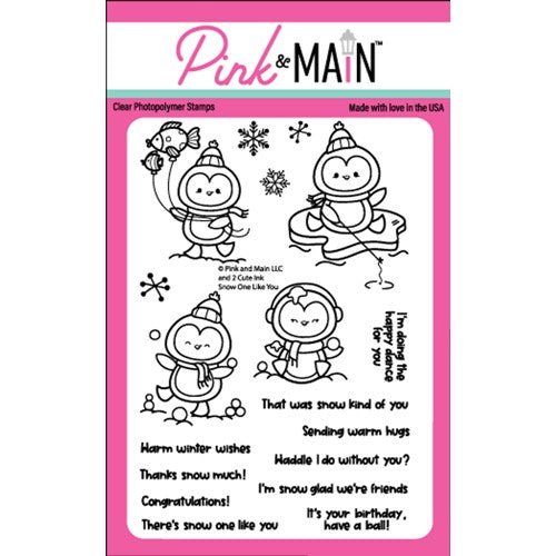 Simon Says Stamp! Pink and Main SNOW ONE LIKE YOU Clear Stamps PM0584