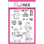 Simon Says Stamp! Pink and Main HELLO WINTER Clear Stamps PM0585