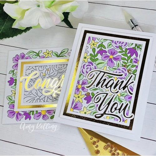 Simon Says Stamp! PinkFresh Studio MIXED BLOOMS Stencil Set 182522 | color-code:ALT01
