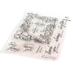 Simon Says Stamp! PinkFresh Studio FLORAL BORDER Clear Stamp Set 182622