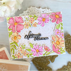 Simon Says Stamp! PinkFresh Studio FLORAL BORDER Clear Stamp Set 182622 | color-code:ALT04