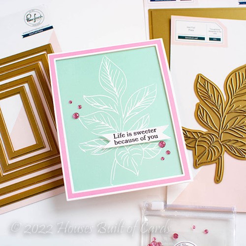 Simon Says Stamp! PinkFresh Studio FLORAL BORDER Clear Stamp Set 182622 | color-code:ALT06
