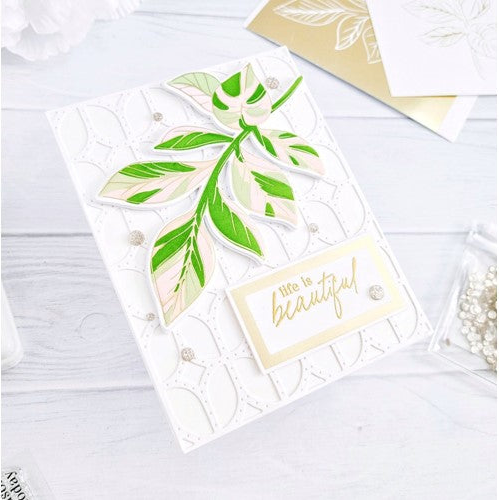 Simon Says Stamp! PinkFresh Studio DETAILED LEAF Stencil Set 183222 | color-code:ALT01