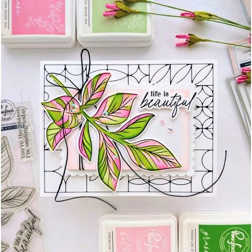 Simon Says Stamp! PinkFresh Studio DETAILED LEAF Stencil Set 183222 | color-code:ALT02