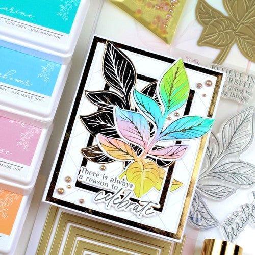 Simon Says Stamp! PinkFresh Studio DETAILED LEAF Stencil Set 183222 | color-code:ALT05