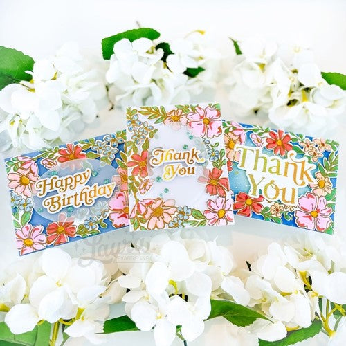 Simon Says Stamp! PinkFresh Studio THANK YOU Hot Foil And Die Set 183522 | color-code:ALT04