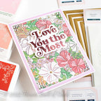 Simon Says Stamp! PinkFresh Studio LOVE YOU THE MOST Hot Foil And Die Set 183922 | color-code:ALT01