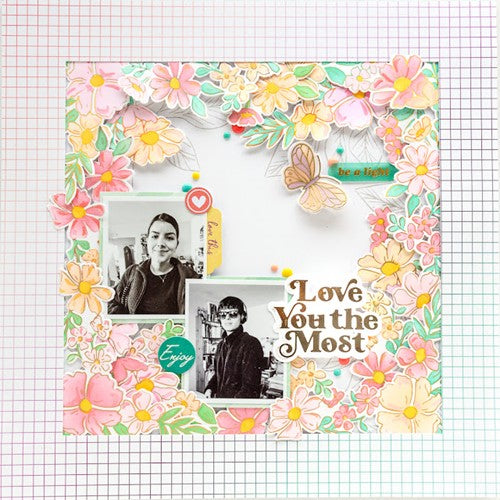 Simon Says Stamp! PinkFresh Studio LOVE YOU THE MOST Hot Foil And Die Set 183922 | color-code:ALT02
