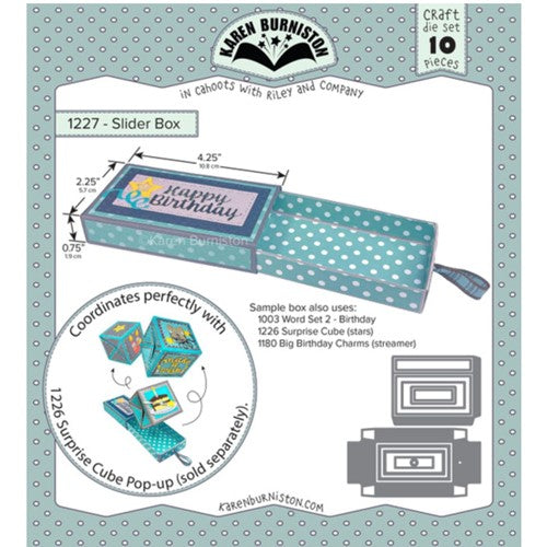 Simon Says Stamp! Karen Burniston SLIDER BOX Dies 1227