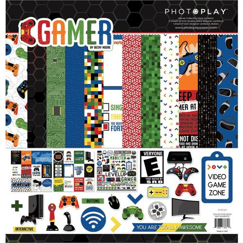 Simon Says Stamp! PhotoPlay GAMER 12 x 12 Collection Pack gmr3731