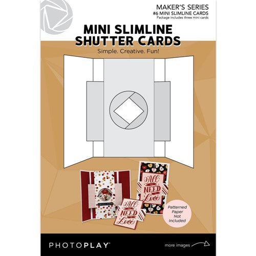 Simon Says Stamp! PhotoPlay NUMBER 6 MINI SLIMLINE SHUTTER CARDS Maker's Series ppp3730