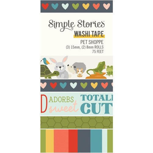 Simon Says Stamp! Simple Stories PET SHOPPE Washi Tape 19214