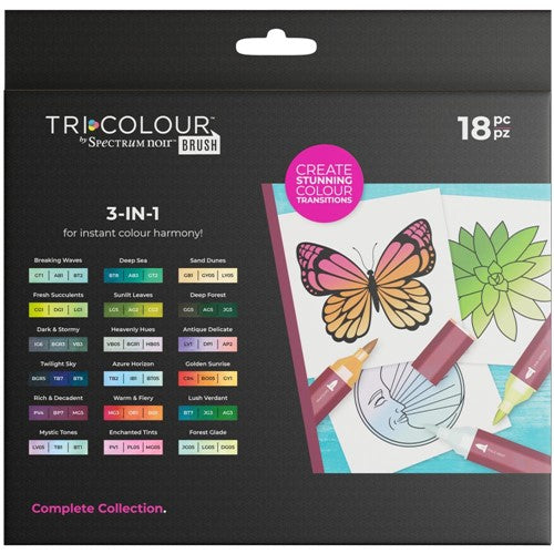 Spectrum Noir TriBlend Brush Collection Marker Set sn-tbbr-extd24