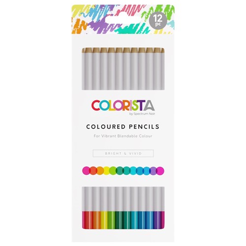Simon Says Stamp! Crafter's Companion Colorista BRIGHT AND VIVID Coloured Pencils sncol-colp-bri12
