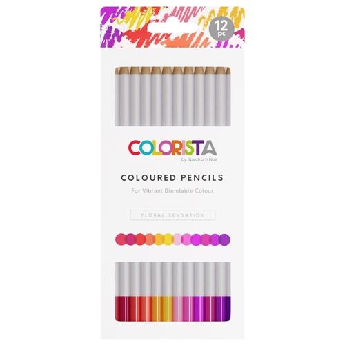 Simon Says Stamp! Crafter's Companion Colorista FLORAL SENSATION Coloured Pencils sncol-colp-flo12
