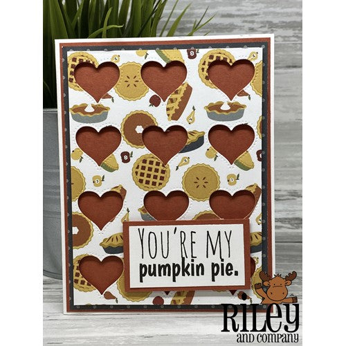 Simon Says Stamp! Riley And Company Cut Ups OPEN HEART BACKGROUND Die RD555