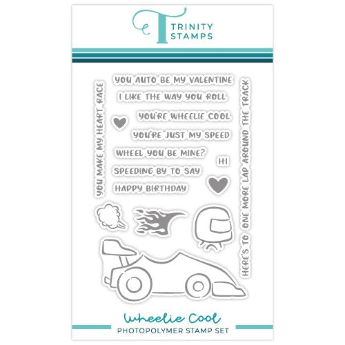 Simon Says Stamp! Trinity Stamps WHEELIE COOL Clear Stamps tps-220
