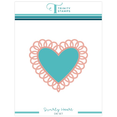 Simon Says Stamp! Trinity Stamps SWIRLY HEART Die Set tmd-184