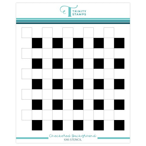 Simon Says Stamp! Trinity Stamps CHECKERED BACKGROUND Stencil tss-060
