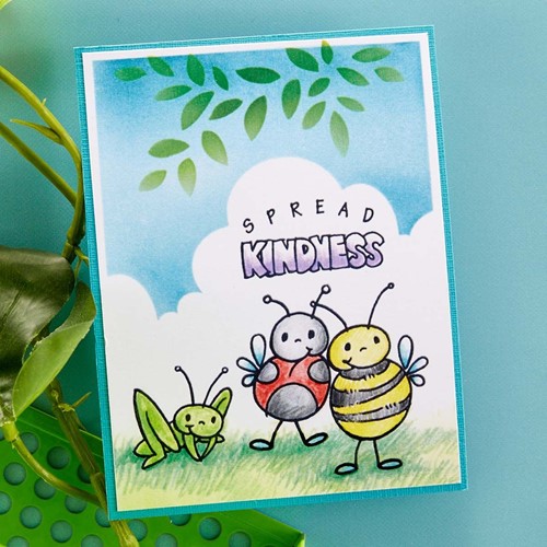 Simon Says Stamp! STP-174 Stampendous FRANSFORMER BEES Clear Stamp