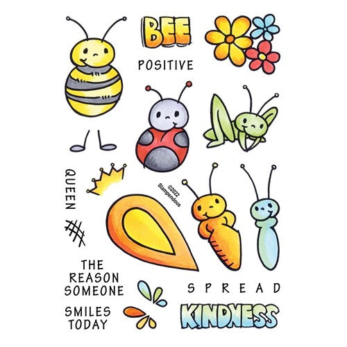 Simon Says Stamp! STP-174 Stampendous FRANSFORMER BEES Clear Stamp