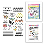 Simon Says Stamp! STP-178 Stampendous FRANSFORMER GEO PRINTS Clear Stamp