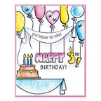 Simon Says Stamp! STP-172 Stampendous FRANSFORMER BIRTHDAY Clear Stamp