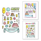 Simon Says Stamp! STP-172 Stampendous FRANSFORMER BIRTHDAY Clear Stamp