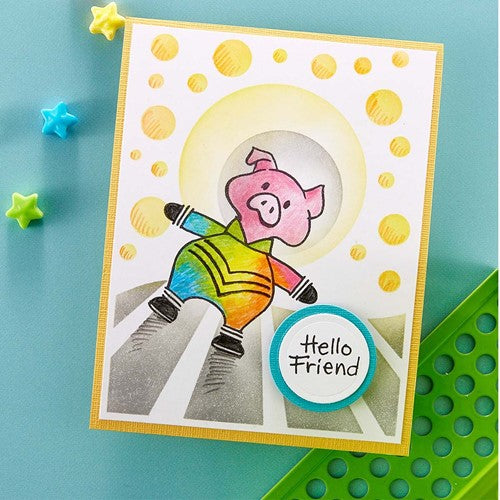 Simon Says Stamp! STP-176 Stampendous FRANSFORMER MOON DANCE Clear Stamp