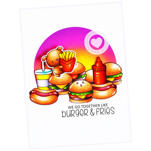 Simon Says Stamp! Clearly Besotted FAST FOOD SCENES Clear Stamps