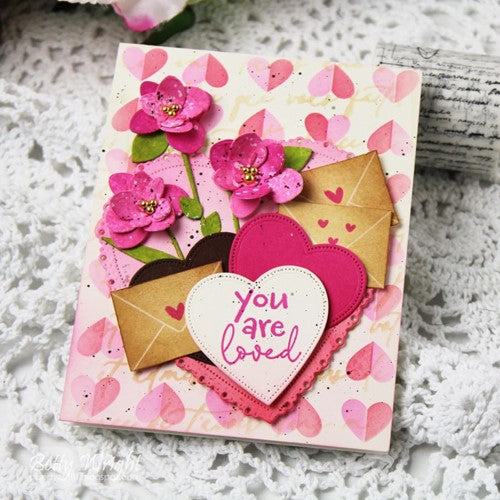 Simon Says Stamp! Papertrey Ink LOVE TO LAYER HEARTS Dies PTI-0544