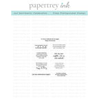 Simon Says Stamp! Papertrey Ink Just Sentiments CELEBRATION Clear Stamps 1456