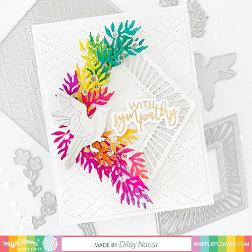 Simon Says Stamp! Waffle Flower WITH SYMPATHY DUO Clear Stamp and Die Combo WFC1123
