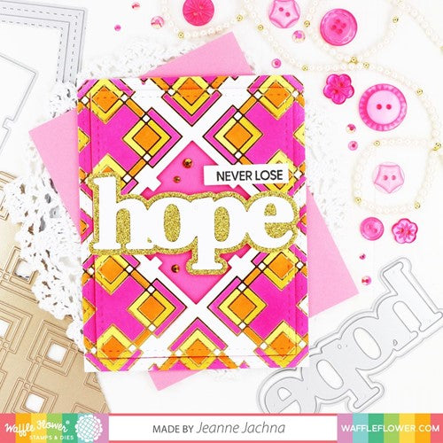 Simon Says Stamp! Waffle Flower LINE FRAMES Hot Foil Plate 421202