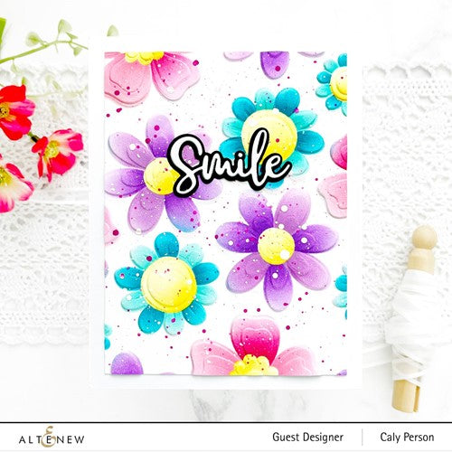 Simon Says Stamp! Altenew SIXTIES SUNSHINE Simple Coloring Stencils ALT7518